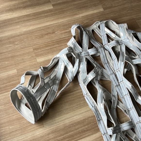 Rick Owens made Italy Oyster milk avant garde cut out Matrix statement over wear - Picture 11 of 17